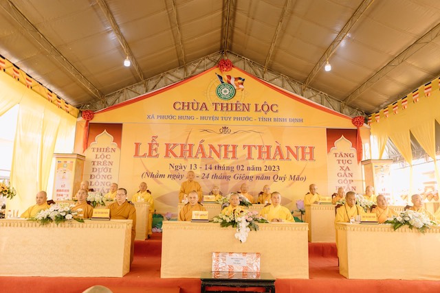 Tuy Phước: chùa Thiên Lộc long trọng tổ chức lễ khánh thành